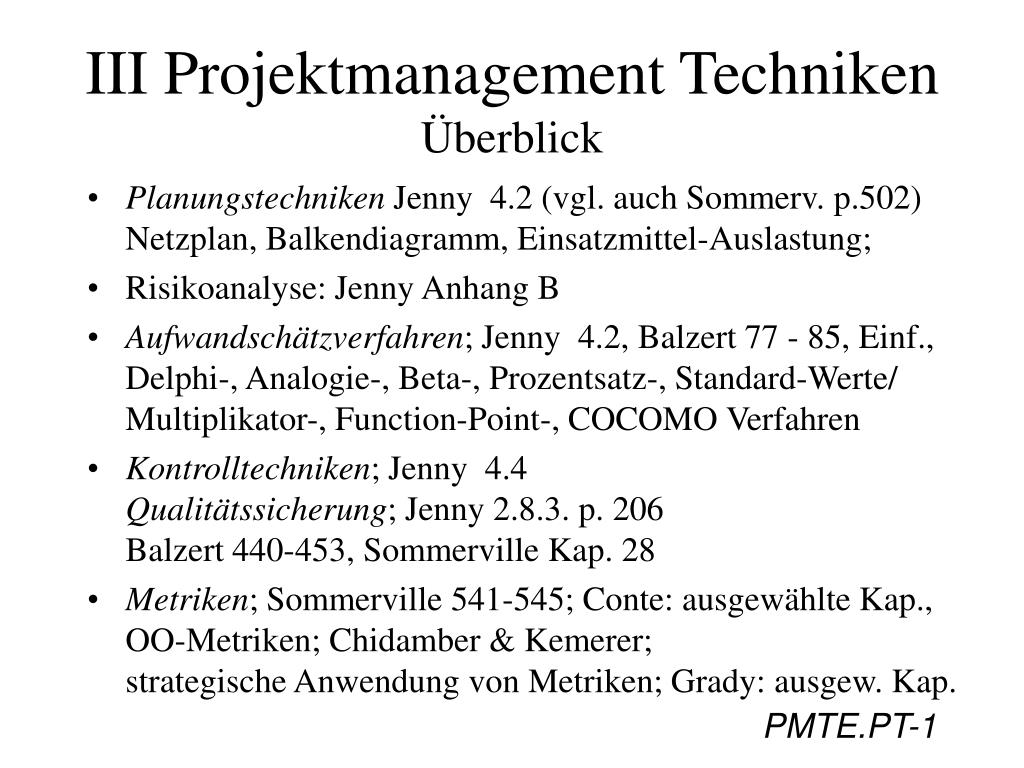 pt projektmanagement