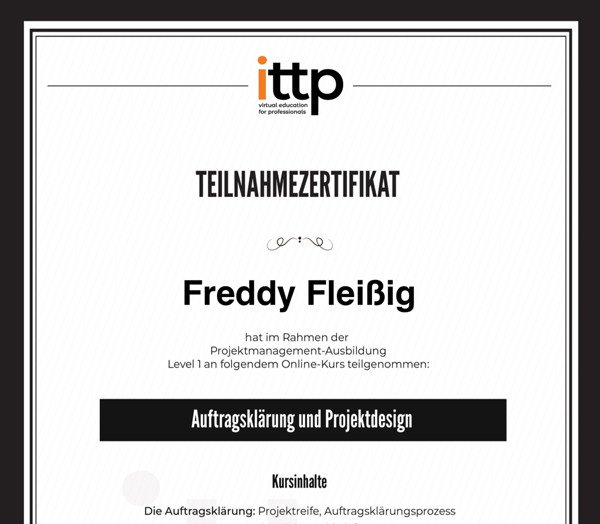 projektmanagement zertifizierung online