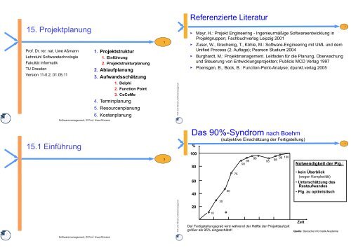 zeitplanung projektmanagement